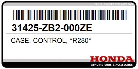 Honda 31425-ZB2-000ZE Case, Control, *R280*