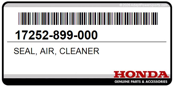 Honda 17252-899-000 Seal, Air, Cleaner