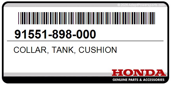 Honda 91551-898-000 Collar, Tank, Cushion