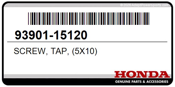 Honda 93901-15120 Screw, Tap, (5X10)