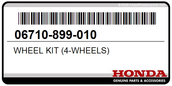 Honda 06710-899-010 Wheel Kit (4-Wheels)