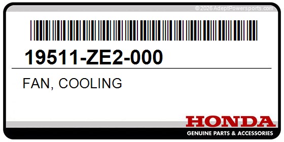 Honda 19511-ZE2-000 Fan, Cooling