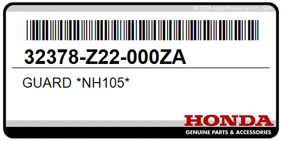 Honda 32378-Z22-000ZA Guard *Nh105*