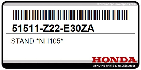 Honda 51511-Z22-E30ZA Stand *Nh105*