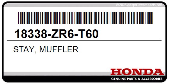 Honda 18338-ZR6-T60 Stay, Muffler