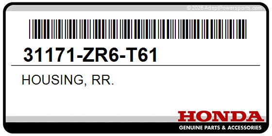 Honda 31171-ZR6-T61 Housing, Rr.