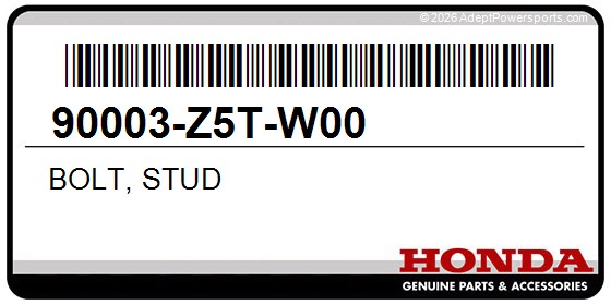 Honda 90003-Z5T-W00 Bolt, Stud