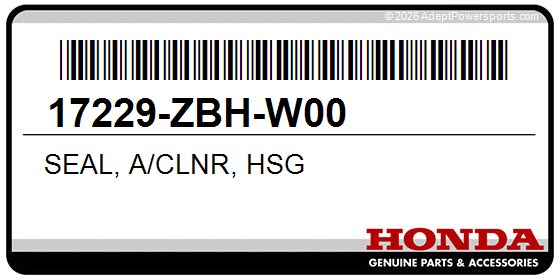 Honda 17229-ZBH-W00 Seal, A/Clnr, Hsg