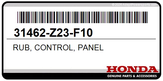 Honda 31462-Z23-F10 Rub, Control, Panel