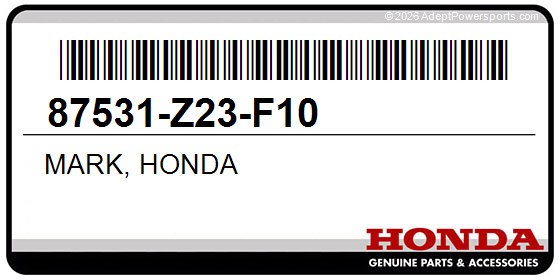 Honda 87531-Z23-F10 Mark, Honda