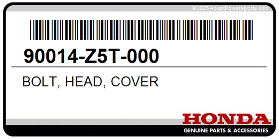 Honda 90014-Z5T-000 Bolt, Head, Cover