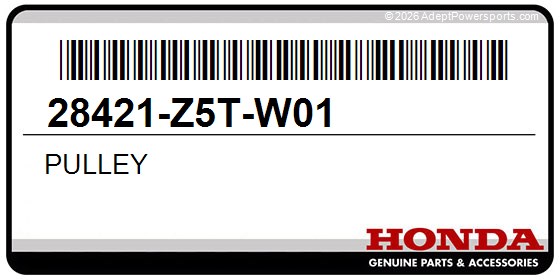 Honda 28421-Z5T-W01 Pulley