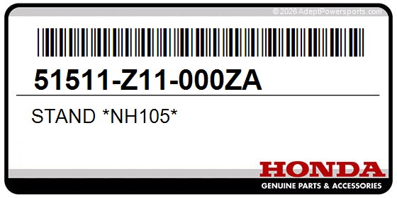 Honda 51511-Z11-000ZA Stand *Nh105*