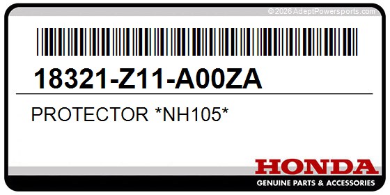 Honda 18321-Z11-A00ZA Protector *Nh105*