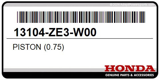 Honda 13104-ZE3-W00 Piston (0.75)