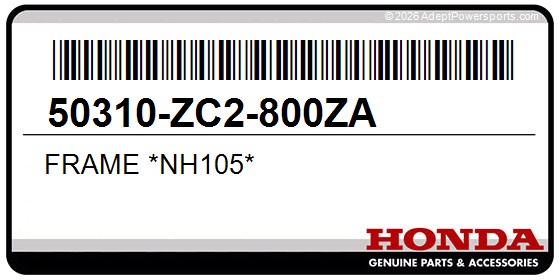 Honda 50310-ZC2-800ZA Frame *Nh105*