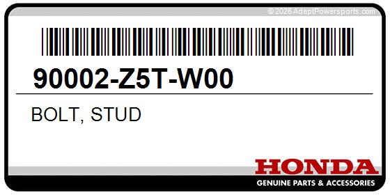 Honda 90002-Z5T-W00 Bolt, Stud