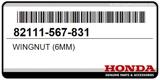 Honda 82111-567-831 Wingnut (6Mm)