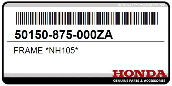Honda 50150-875-000ZA Frame *Nh105*