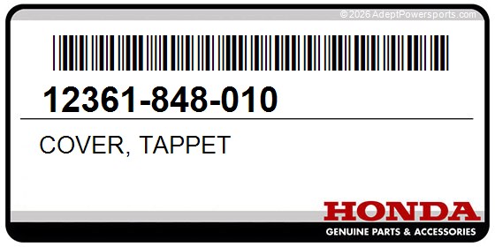 Honda 12361-848-010 Cover, Tappet