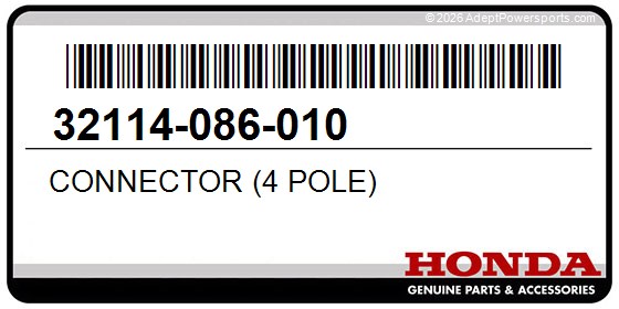 Honda 32114-086-010 Connector (4 Pole)