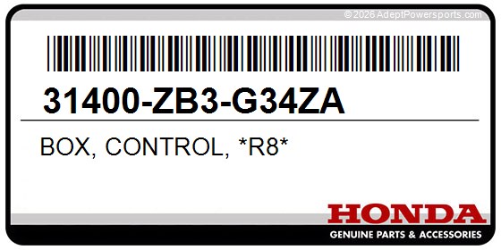 Honda 31400-ZB3-G34ZA Box, Control, *R8*