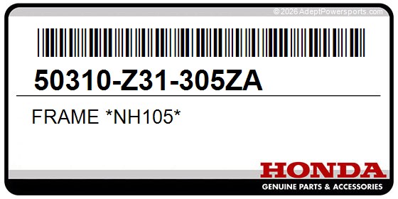 Honda 50310-Z31-305ZA Frame *Nh105*
