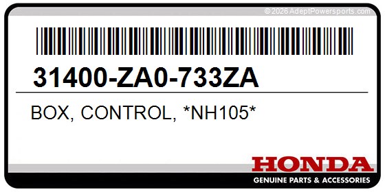 Honda 31400-ZA0-733ZA Box, Control, *Nh105*
