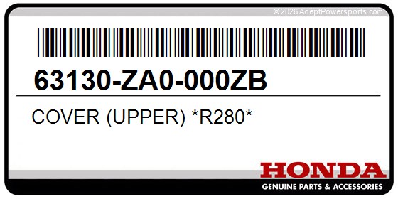 Honda 63130-ZA0-000ZB Cover (Upper) *R280*