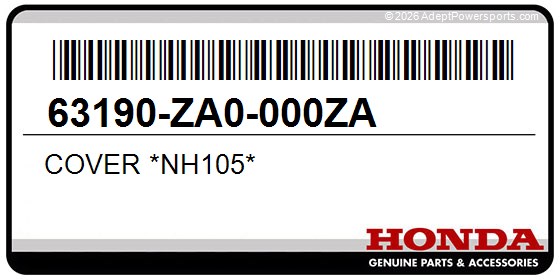 Honda 63190-ZA0-000ZA Cover *Nh105*