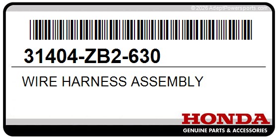 Honda 31404-ZB2-630 Wire Harness Assembly