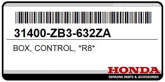 Honda 31400-ZB3-632ZA Box, Control, *R8*