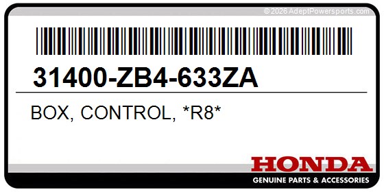 Honda 31400-ZB4-633ZA Box, Control, *R8*