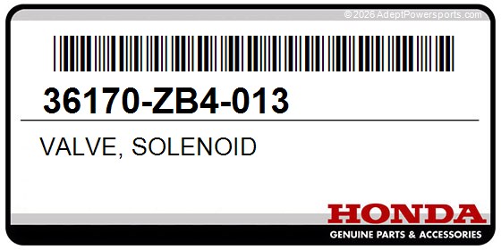 Honda 36170-ZB4-013 Valve, Solenoid