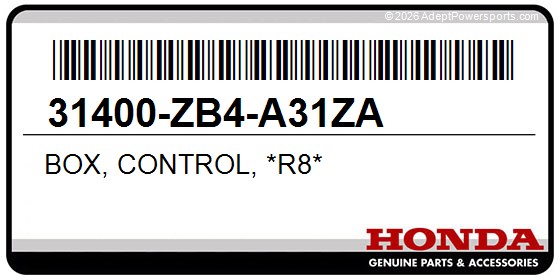 Honda 31400-ZB4-A31ZA Box, Control, *R8*