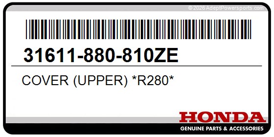 Honda 31611-880-810ZE Cover (Upper) *R280*