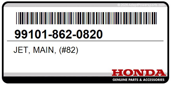 Honda 99101-862-0820 Jet, Main, (#82)