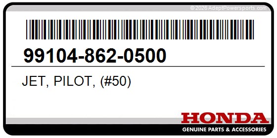Honda 99104-862-0500 Jet, Pilot, (#50)