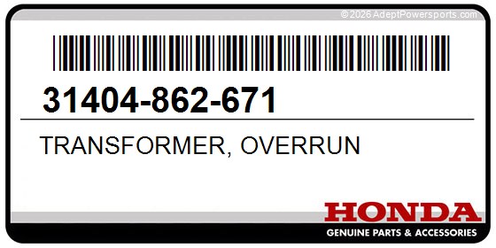 Honda 31404-862-671 Transformer, Overrun