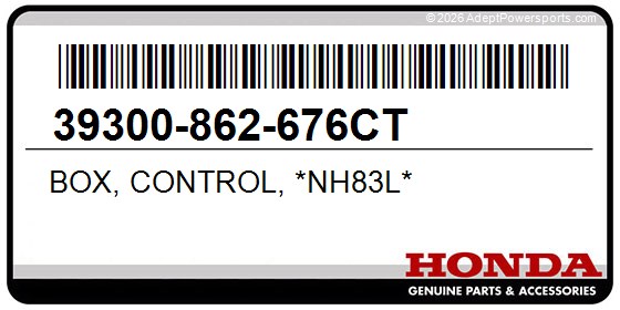 Honda 39300-862-676CT Box, Control, *Nh83l*