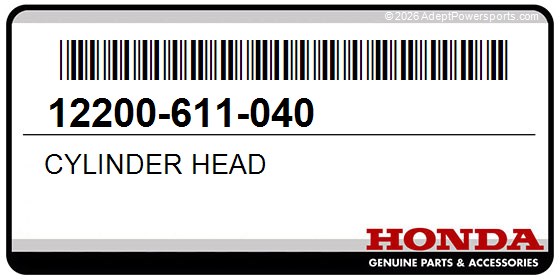Honda 12200-611-040 Cylinder Head