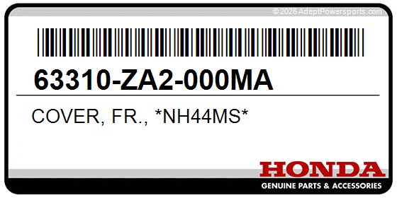 Honda 63310-ZA2-000MA Cover, Fr., *Nh44ms*
