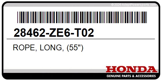 Honda 28462-ZE6-T02 Rope, Long, (55")