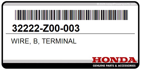 Honda 32222-Z00-003 Wire, B, Terminal