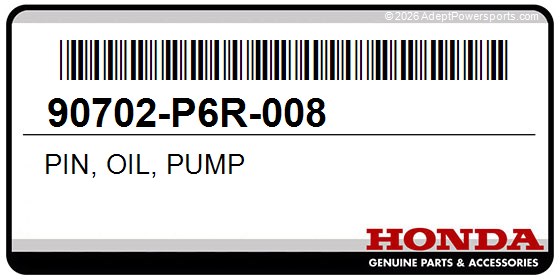 Honda 90702-P6R-008 Pin, Oil, Pump
