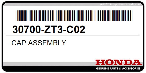 Honda 30700-ZT3-C02 Cap Assembly