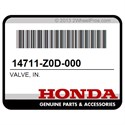 Honda 14711-Z0D-000 Valve, In.