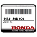 Honda 14721-Z0D-000 Valve, Ex.