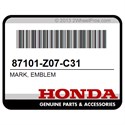 Honda 87101-Z07-C31 Mark, Emblem