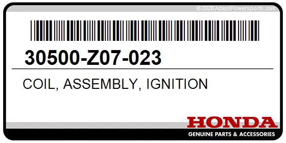 Honda 30500-Z07-023 Coil, Assembly, Ignition